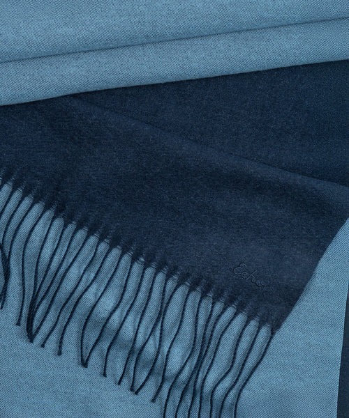 Double Face Scarf - Navy