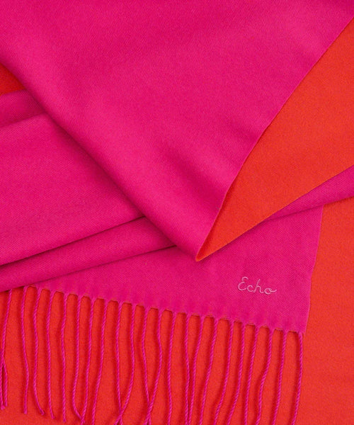 Double Face Scarf - Rose Violet