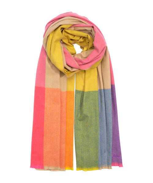 Colorblock Blanket Wrap - Multi Color