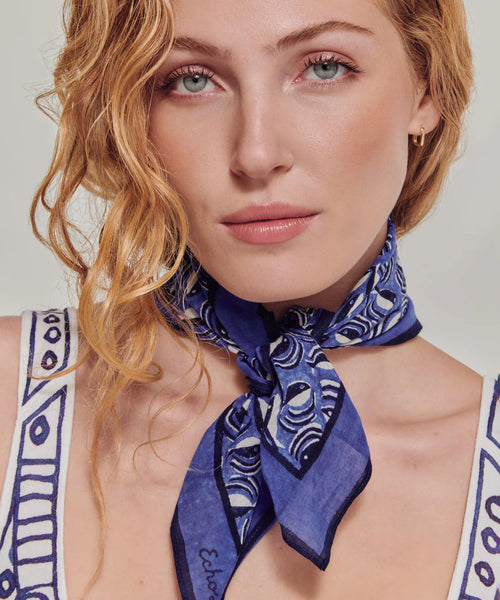Shoal Of Fish Bandana - Ultramarine