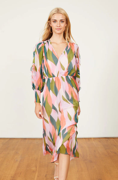 Stace Maxi Dress - Lotus Leaves