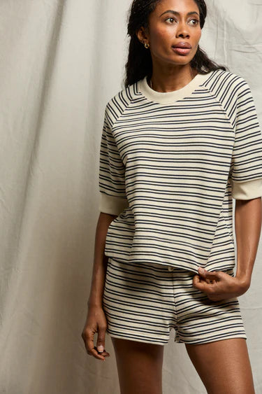 Bennie Terry Sweatshort - Navy Stripe