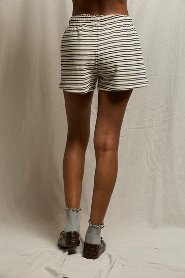 Bennie Terry Sweatshort - Navy Stripe