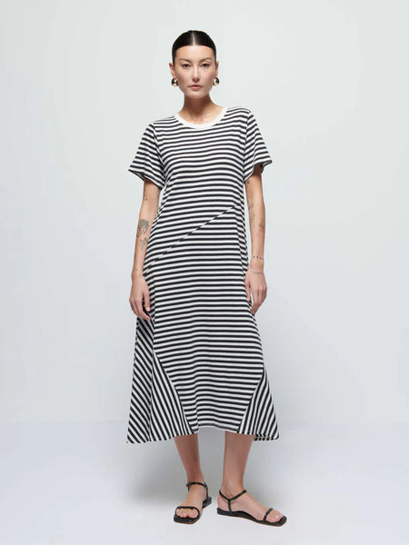 Eileen Stripe T-Shirt Dress - City Stripe