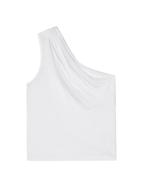 Emberly One Shoulder Top - White