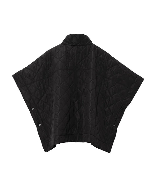 Quilted Poncho - Black