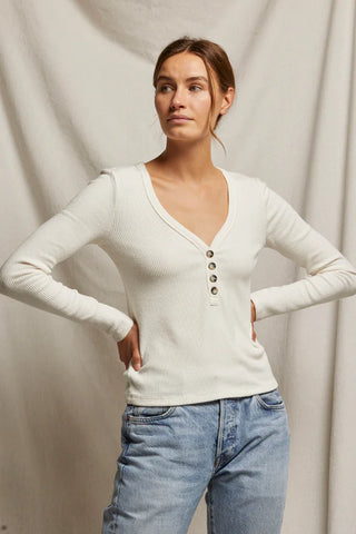 Evangeline V-Neck Top - Sugar