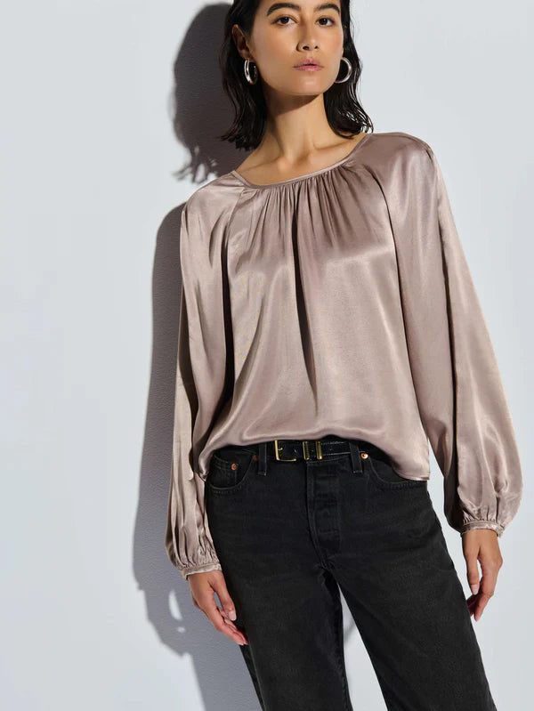 Eveline Raglan Top - Mushroom