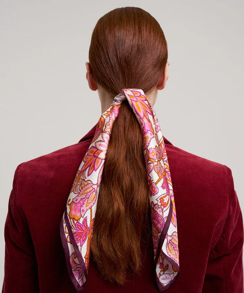 Flaco Silk Bandana - Rose Violet