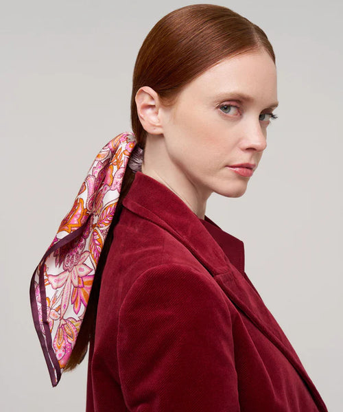 Flaco Silk Bandana - Rose Violet
