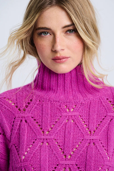 Stand Out Sweater - Hot Orchid
