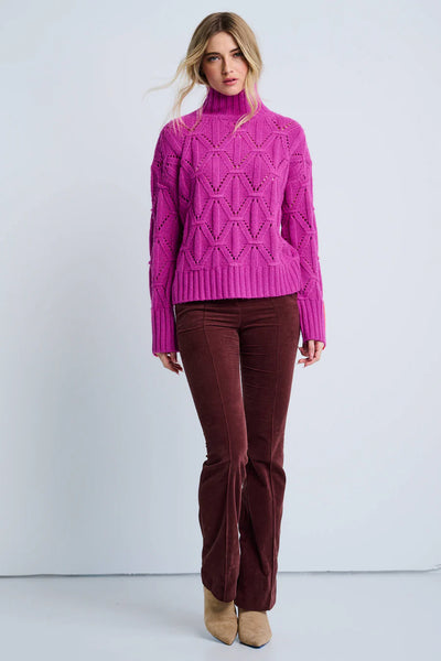Stand Out Sweater - Hot Orchid