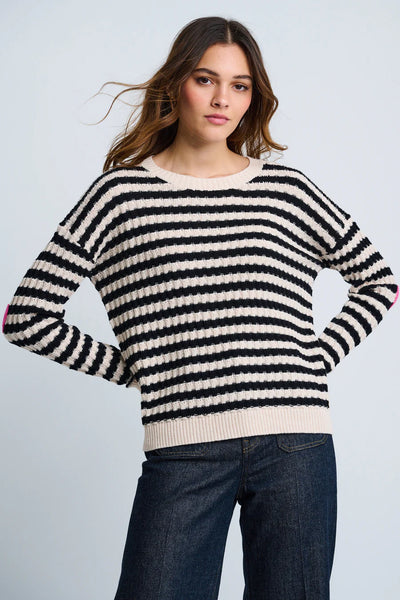 It's Complicated Sweater - Sheepskin/Black