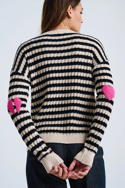 It's Complicated Sweater - Sheepskin/Black