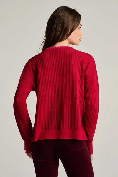 Power Stitch Sweater - Spice Red