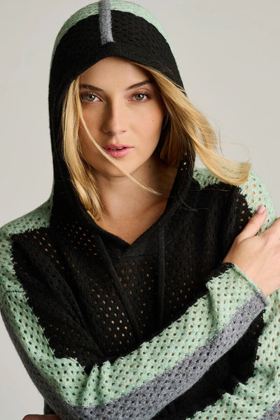 Pop Hoodie Sweater - Black/Grey