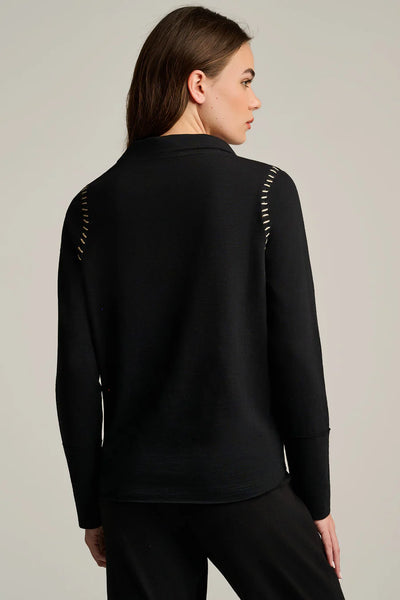 Whipster Collared Tee - Black