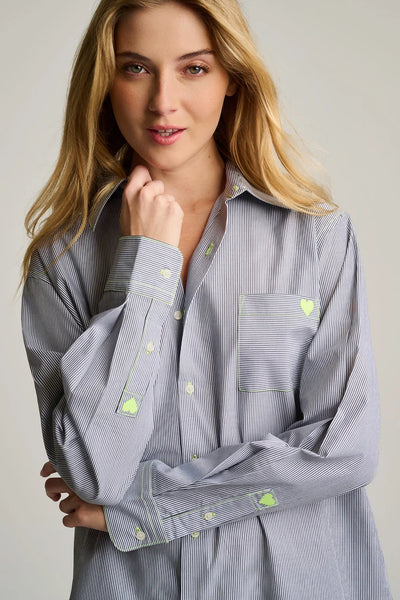 Stripe It To Me Top - Black/White