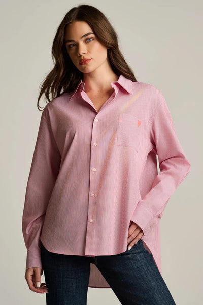Stripe It To Me Top - Red/White