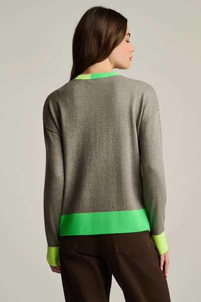 Bold Block Sweater - Grey Shadow