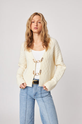 Emile Cardigan - Alabaster