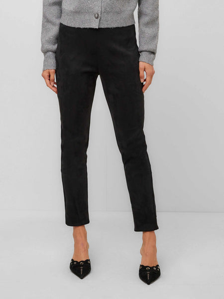Danae Ankle Slit Pants - Black