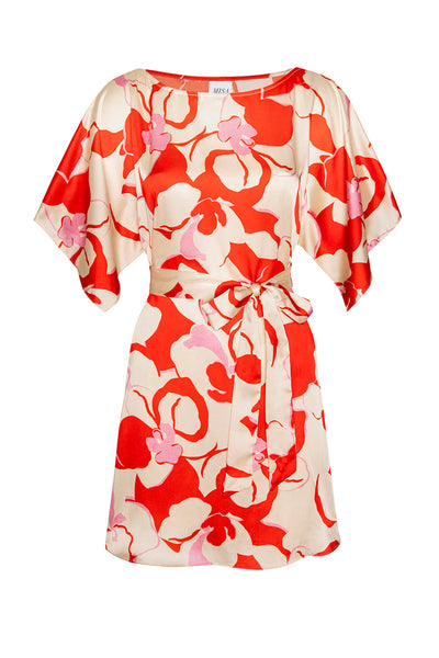 Aleka Dress - Abstract Orchid