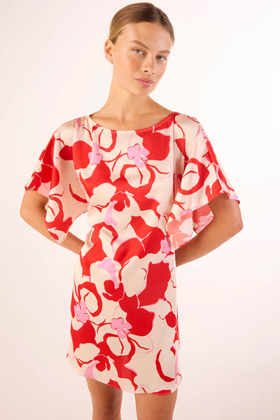 Aleka Dress - Abstract Orchid