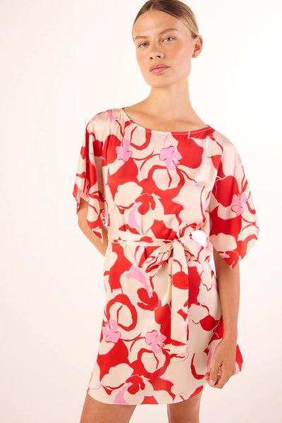 Aleka Dress - Abstract Orchid
