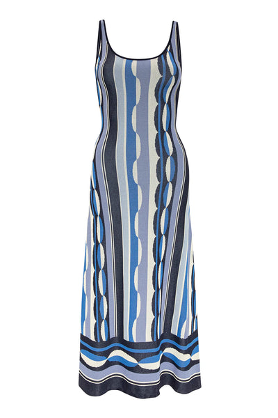 Tali Dress - Geo Stripe Knit