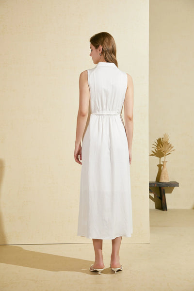 Isolde Long Dress - White