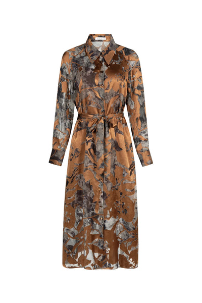 Polka Long Sleeve Dress - Multi
