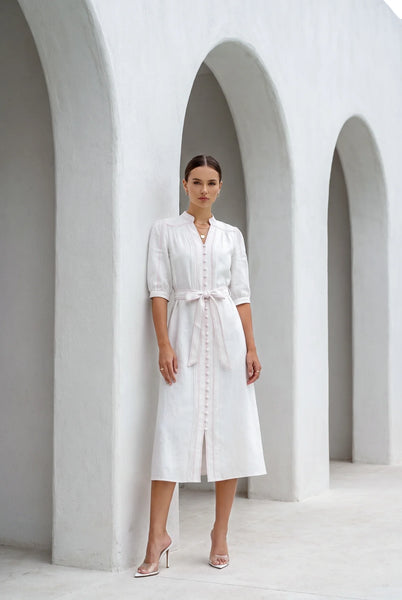 Manhattan Long Dress - White