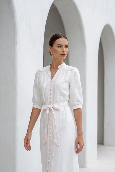 Manhattan Long Dress - White