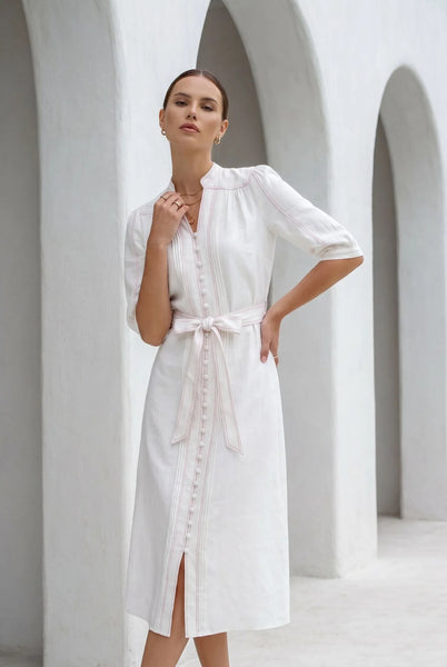 Manhattan Long Dress - White