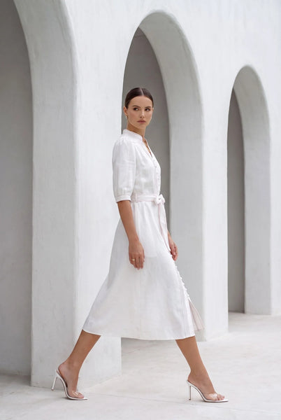 Manhattan Long Dress - White