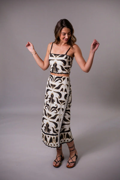 Alana Wrap Skirt - Amalfi Print