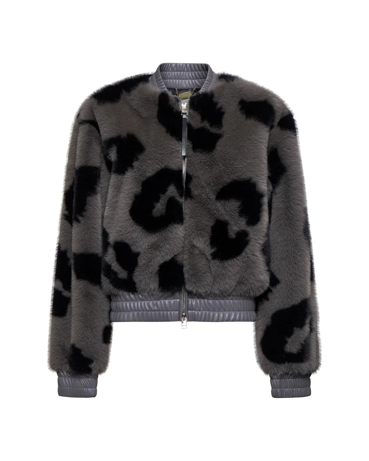 Costa Fur Coat - Grey/Black