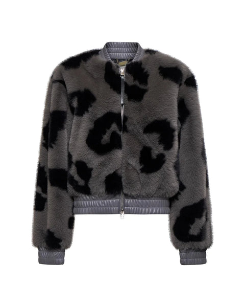 Costa Fur Coat - Grey/Black