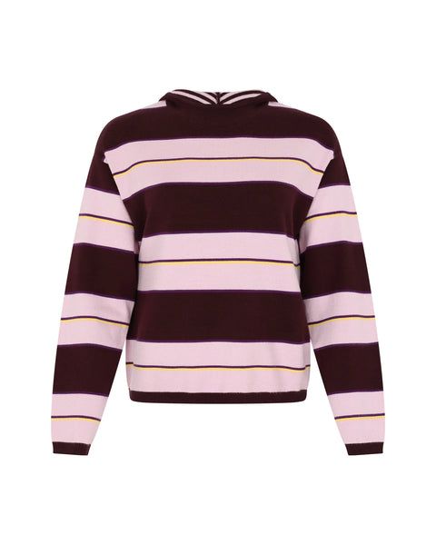 Jestra Sweater - Huckleberry/Pink