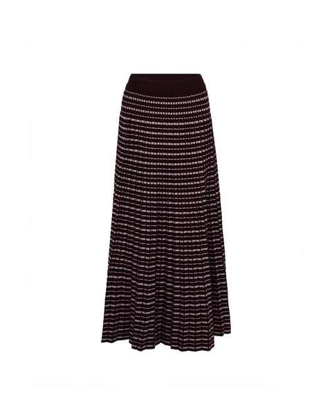 Longuette Skirt - Huckleberry/Pink