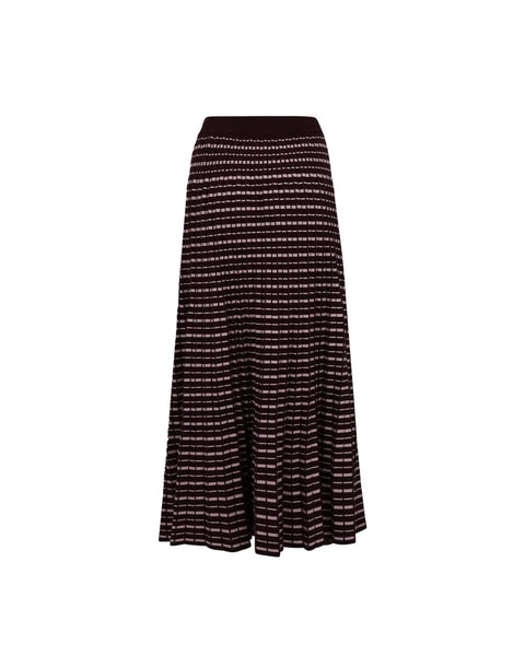 Longuette Skirt - Huckleberry/Pink