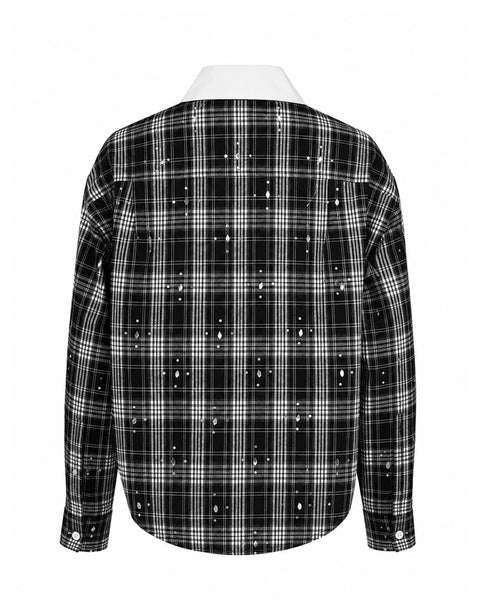 Lyra Shirt - Check Black/White