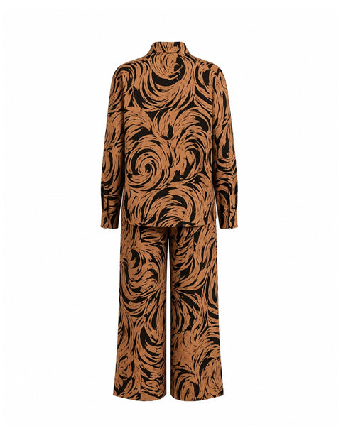Pajama Set - Nude Check/Cork Brown