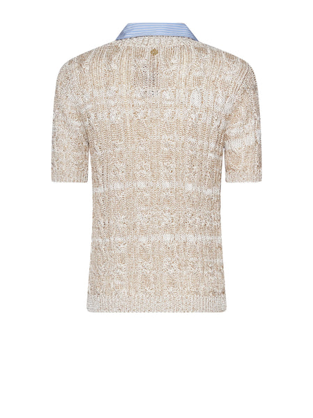 Poondi Polo - Gold/Stripes