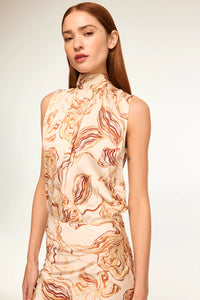 Luka Top - Golden Straw Satin