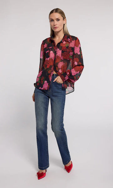 Oslo Floral Shirt - Floral Fantasy Red