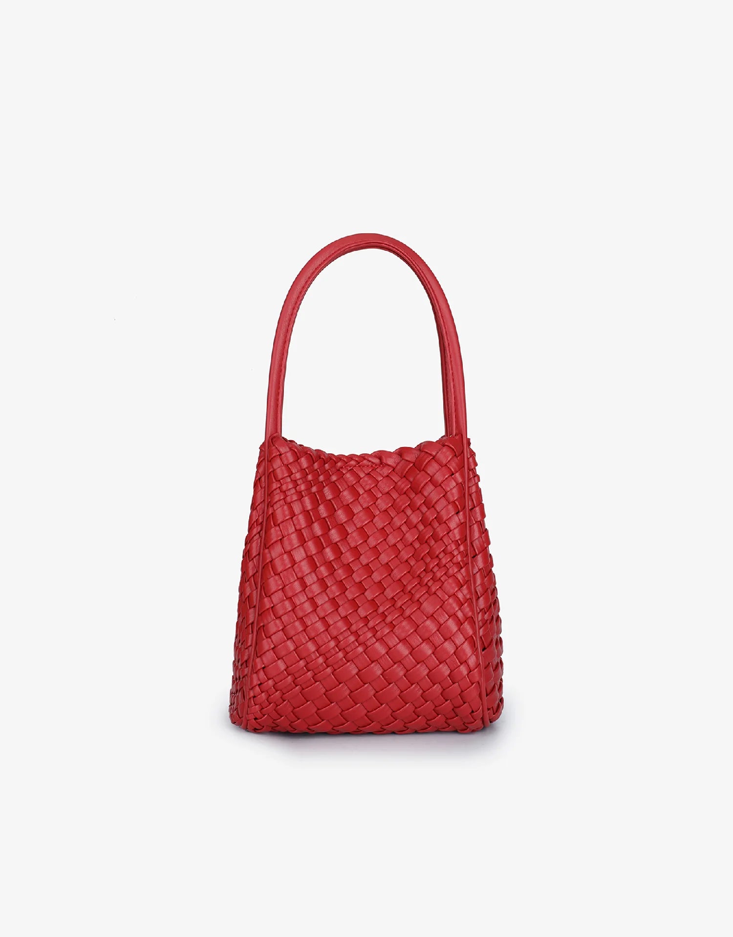 Hollace Mini Woven Tote - Red