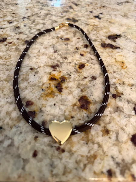 Sierra Cord Necklace - Brown