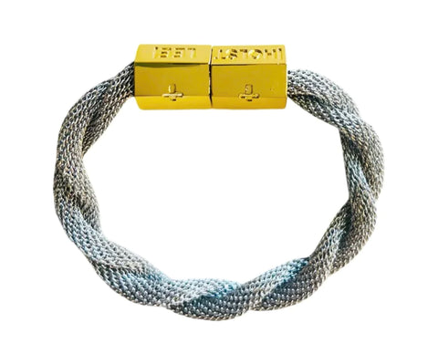 Twisted Mesh Bracelet - Silver